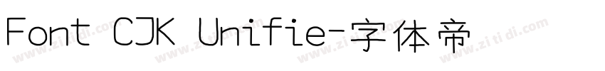 Font CJK Unifie字体转换